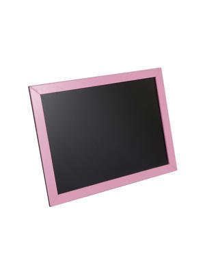 木制粉红色边框黑板